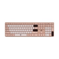 Teclado Inalámbrico Viva Stuffactory Windows y Mac OS más Reposamuñecas Rosa