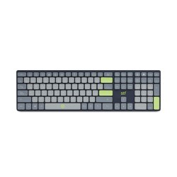 Teclado Inalámbrico Viva Stuffactory Windows y Mac OS más Reposamuñecas Gris