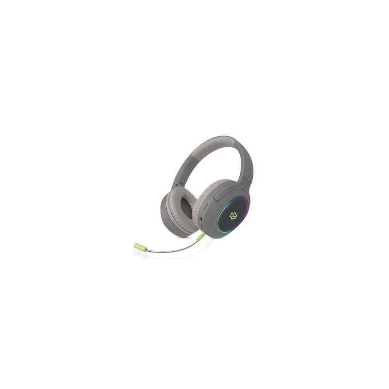 Audífonos Inalámbricos On Ear  Stuffactory Luz Led Tipo C Gris