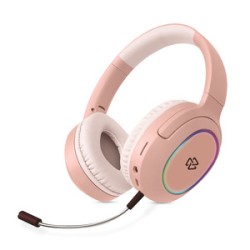 Audífonos Inalámbricos On Ear  Stuffactory Luz Led Tipo C Rosa