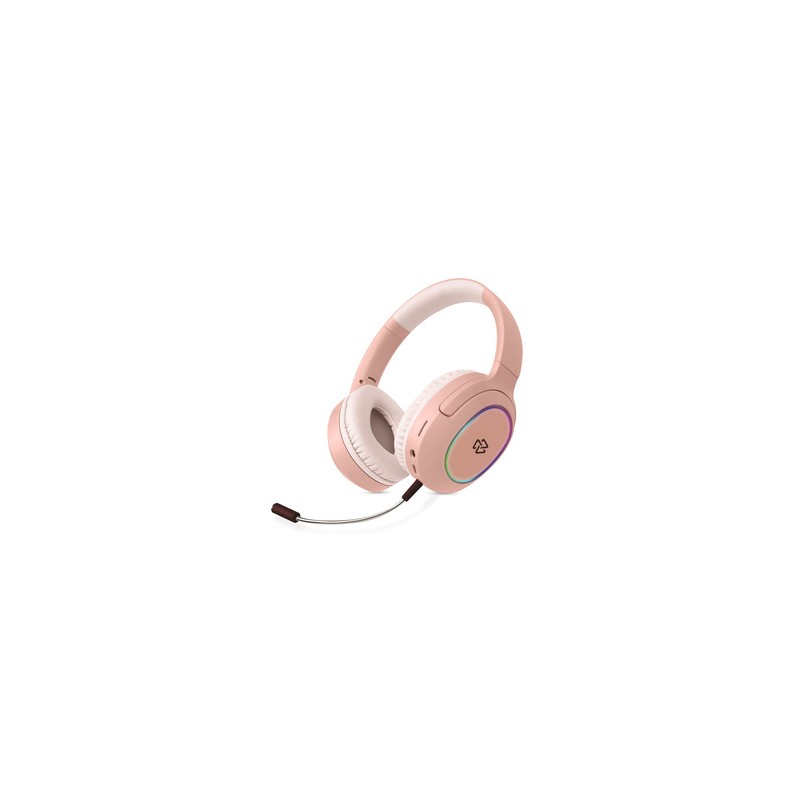 Audífonos Inalámbricos On Ear  Stuffactory Luz Led Tipo C Rosa