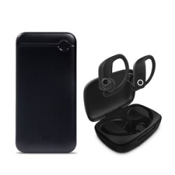 Audífonos Bluetooth Deportivos ST-P75039 Stuffactory más Power Bank 10000 mAh