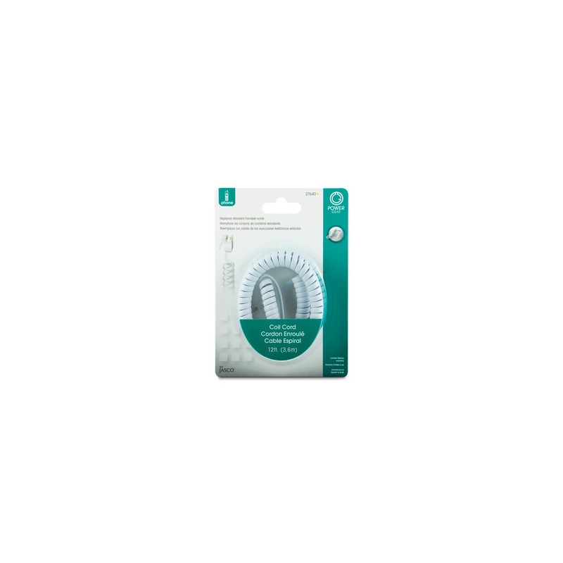 Cable Telefónico Power Gear 27640 / 3.6 m / Blanco