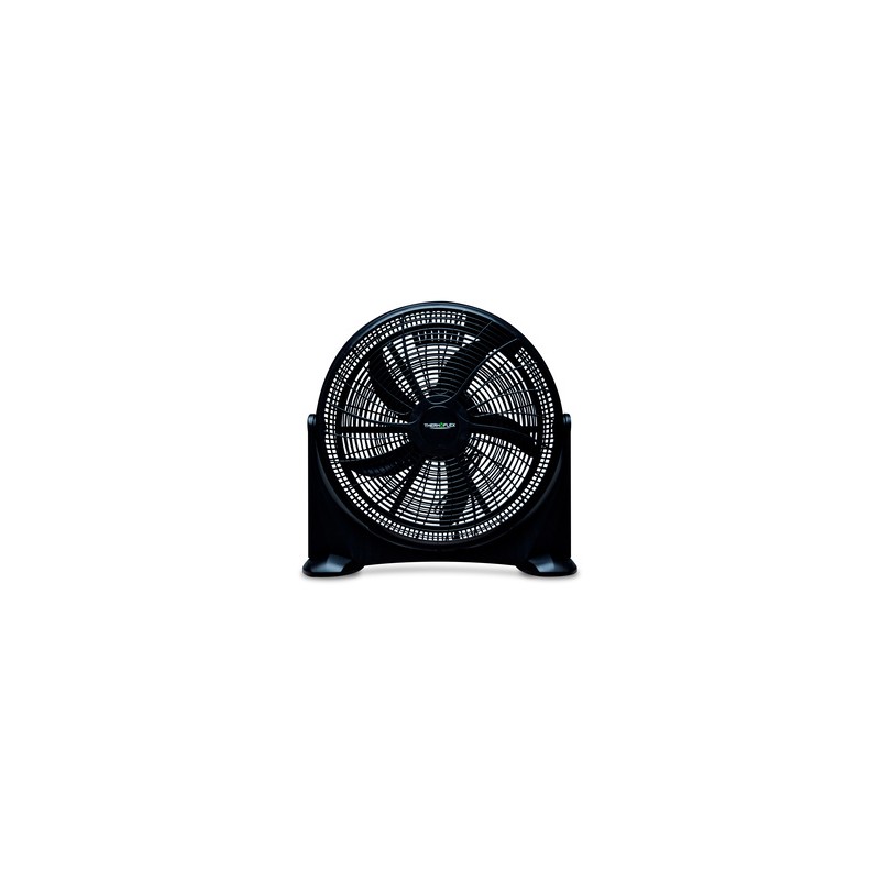 Ventilador Fijo para Piso Thermoflex 20 pulg. 3 velocidades Negro