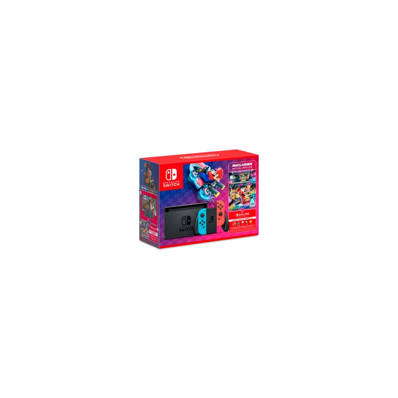 Bundle Nintendo Switch 6.2 pulg. 32gb LCD más Mario Kart 8 Deluxe y Suscripción Online