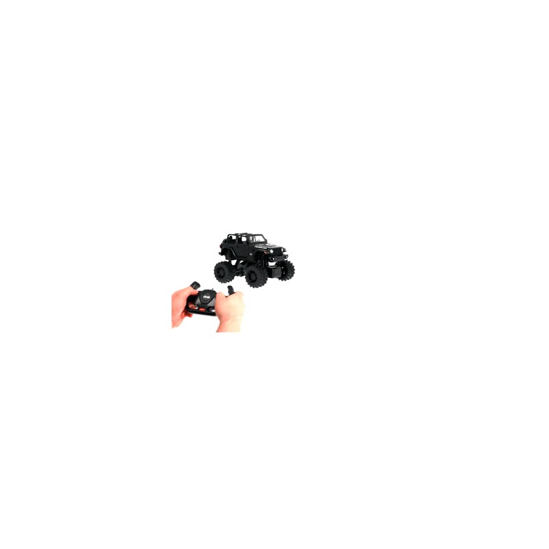 Carro de Control Remoto Jeep Wrangler Rubicón Rastar 8 a 9 km/hr 15 m Negro