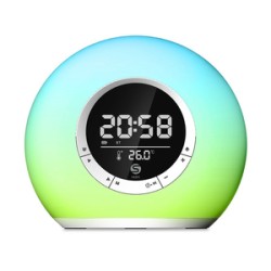 Bocina Bluetooth con Reloj MS239 Misik Blanco