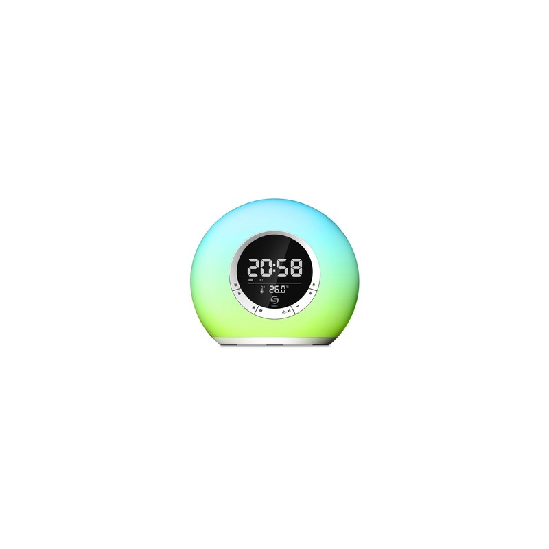 Bocina Bluetooth con Reloj MS239 Misik Blanco