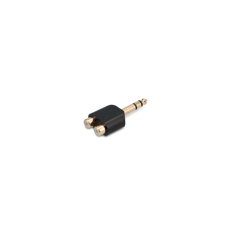 Adaptador Divisor de Audio RCA a Estéreo 6.3 mm RadioShack / Negro