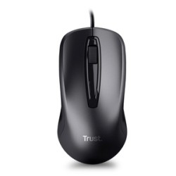 Mouse Óptico Alámbrico Carve Trust 3 botones Negro