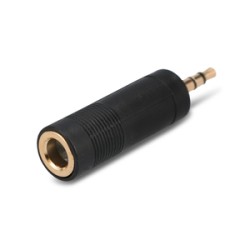 Adaptador de Audio Estéreo 6.3 mm a Auxiliar 3.5 mm RadioShack / Negro