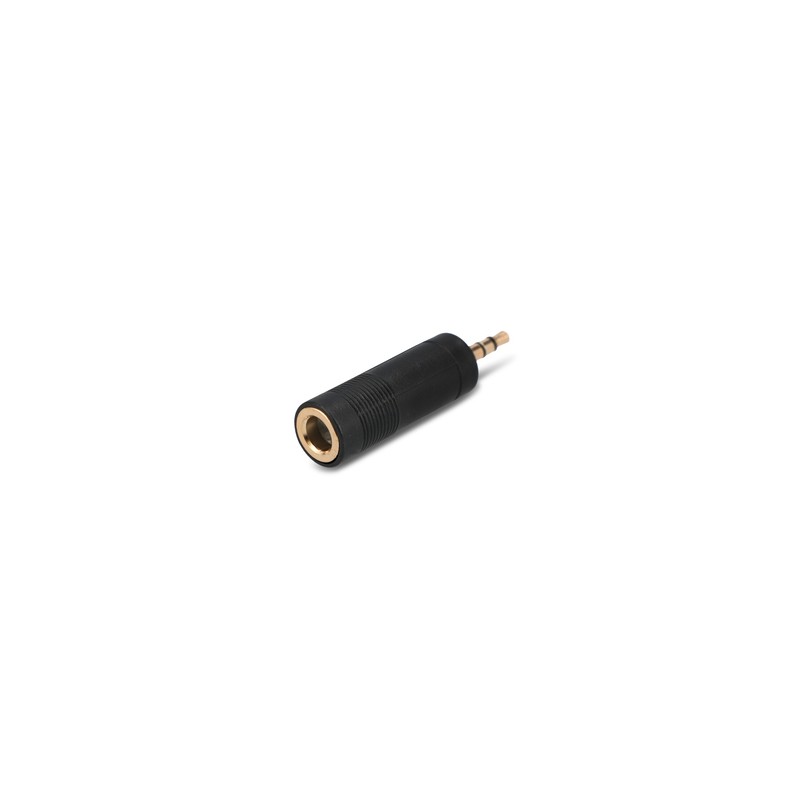 Adaptador de Audio Estéreo 6.3 mm a Auxiliar 3.5 mm RadioShack / Negro