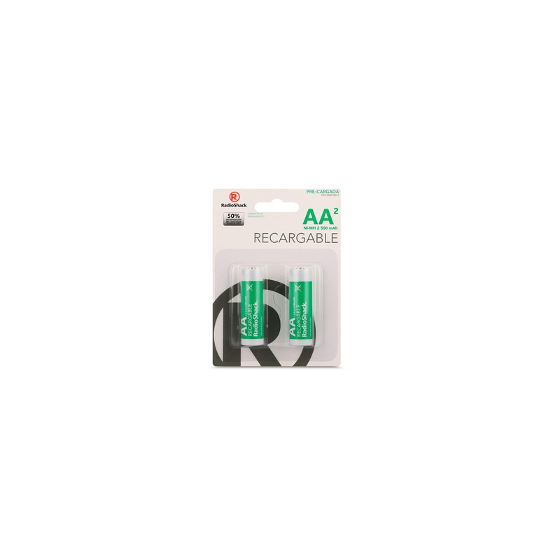 Baterías Recargables Ni MH AA RadioShack / 2500 mAh / 2 piezas