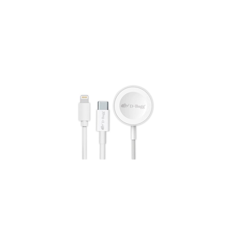Cable Tipo C a Lightning con Cargador Inalámbrico DBugg 1 m