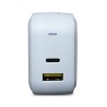 Cargador de Pared DBugg Tipo C y USB con Cable Tipo C Blanco