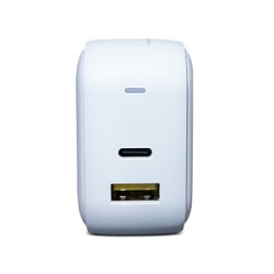 Cargador de Pared DBugg Tipo C y USB 65w Blanco