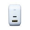 Cargador de Pared DBugg Tipo C y USB 65w Blanco