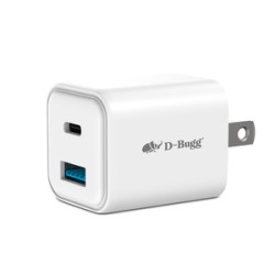Cargador de Pared DBugg Tipo C y USB 35w Blanco