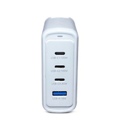 Cargador de Pared DBugg 3 entradas Tipo C 1 entrada USB 100w Blanco
