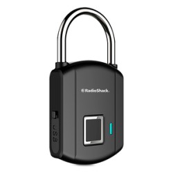 Candado de Huella Digital RadioShack 10 huellas Negro