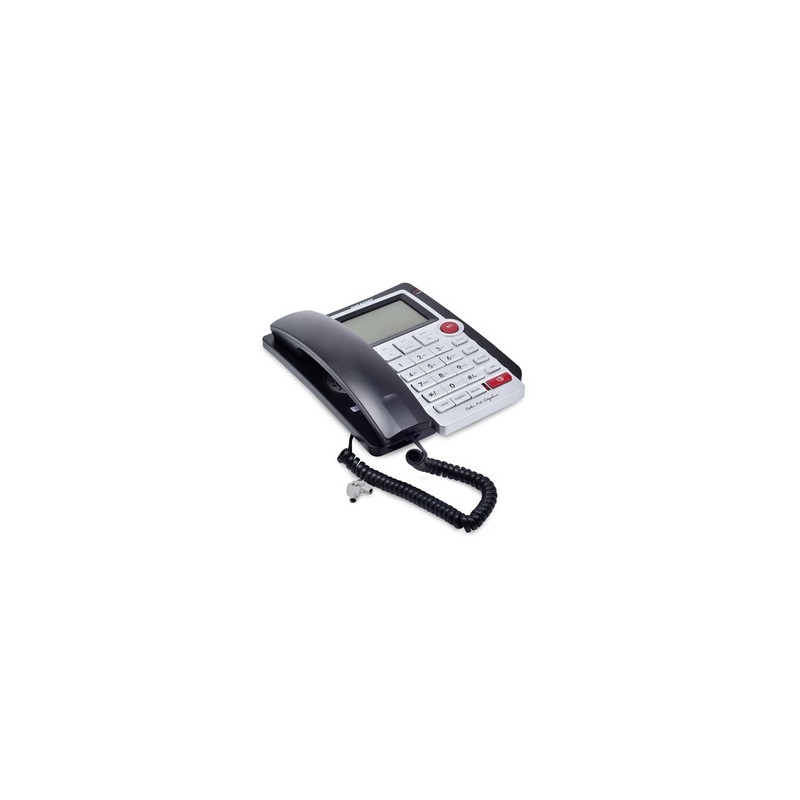 Teléfono Alámbrico con Altavoz Select Sound 8028 / Negro