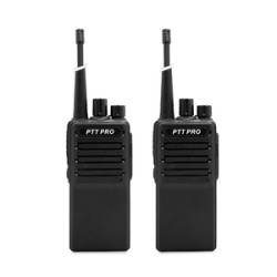 Radio de dos Vías PTT Pro PRO 1000 Duo /  1.2 millas / 16 canales / Negro / 2 piezas