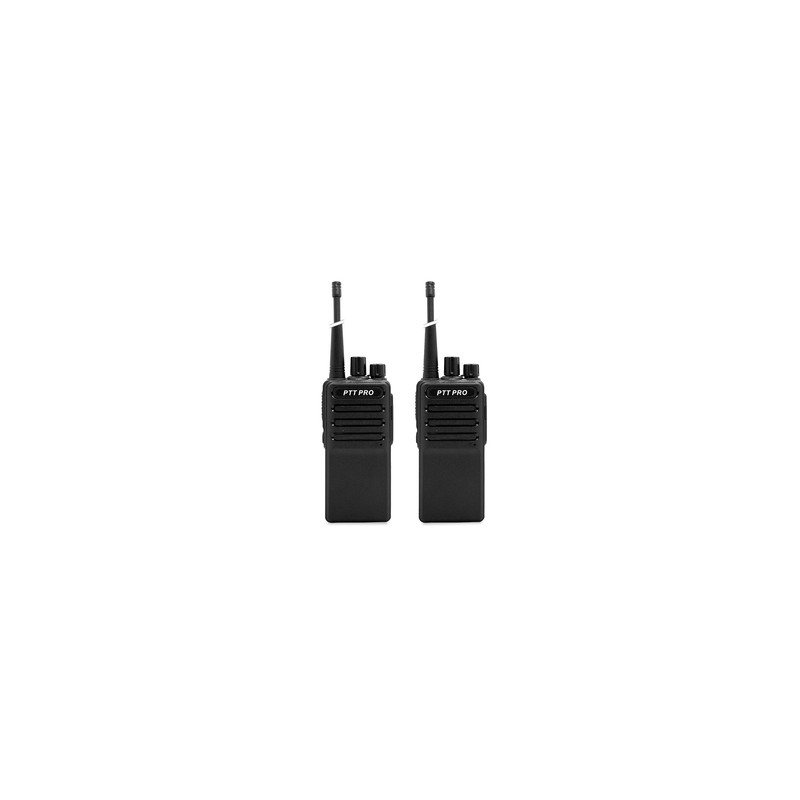 Radio de dos Vías PTT Pro PRO 1000 Duo /  1.2 millas / 16 canales / Negro / 2 piezas