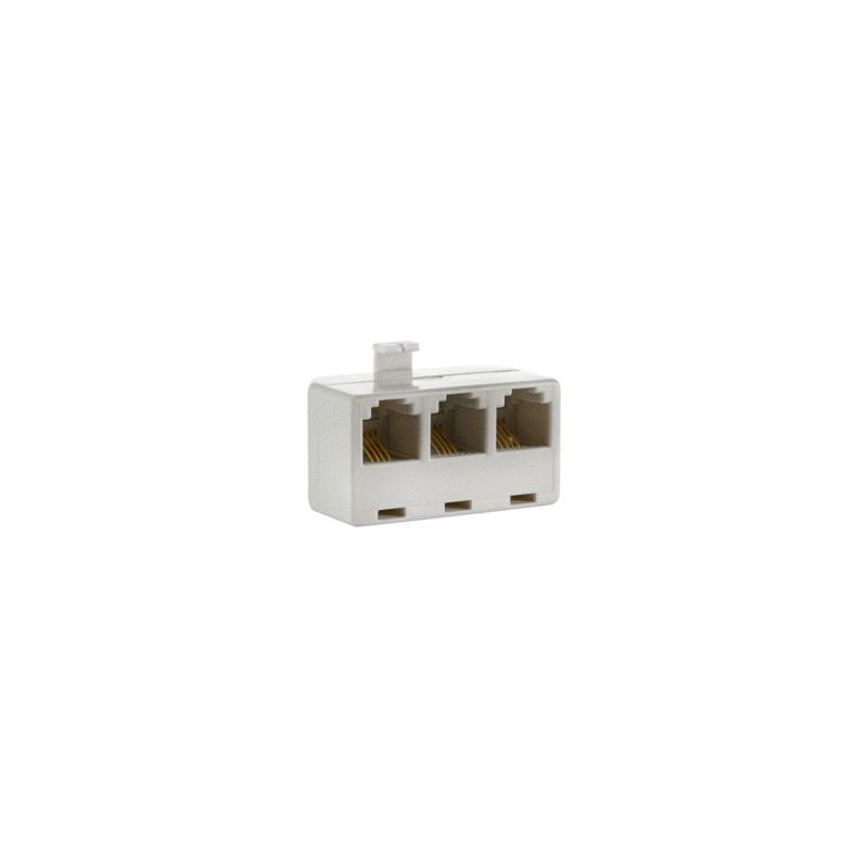 Adaptador para Línea Telefónica General Electric / 3 entradas / Beige
