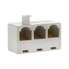 Adaptador para Línea Telefónica General Electric / 3 entradas / Beige