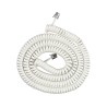 Cable Telefónico General Electric Espiral / 7.62 m / Blanco