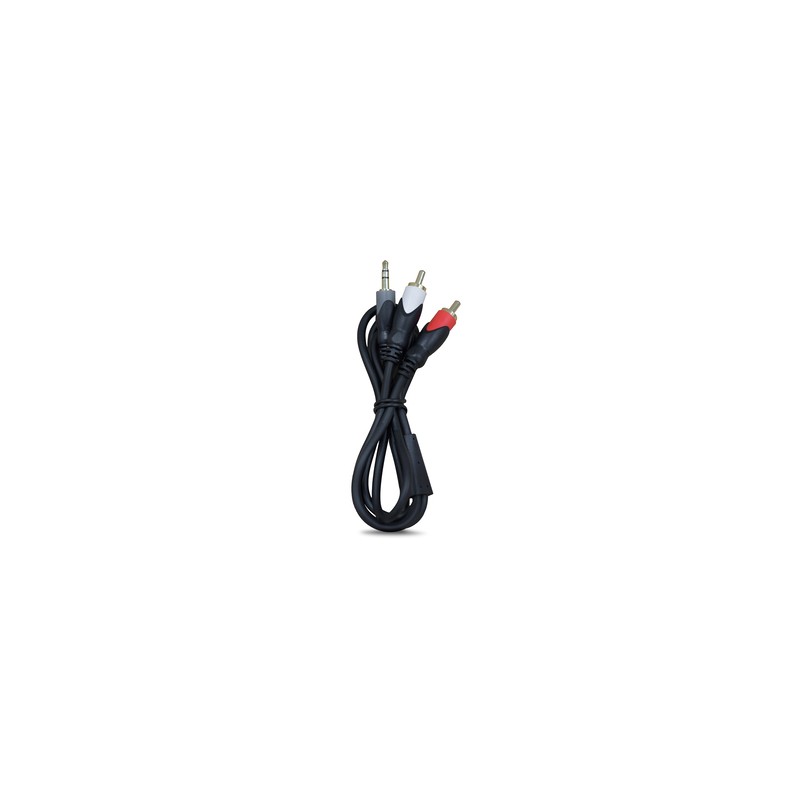 Cable Auxiliar de Audio RadioShack 3 fuentes 90 cm Negro
