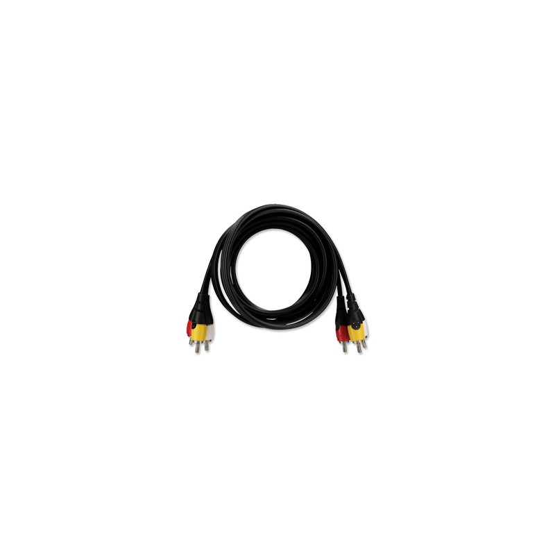 Cable RCA a RCA RadioShack / 1.82 m / Plástico / Negro