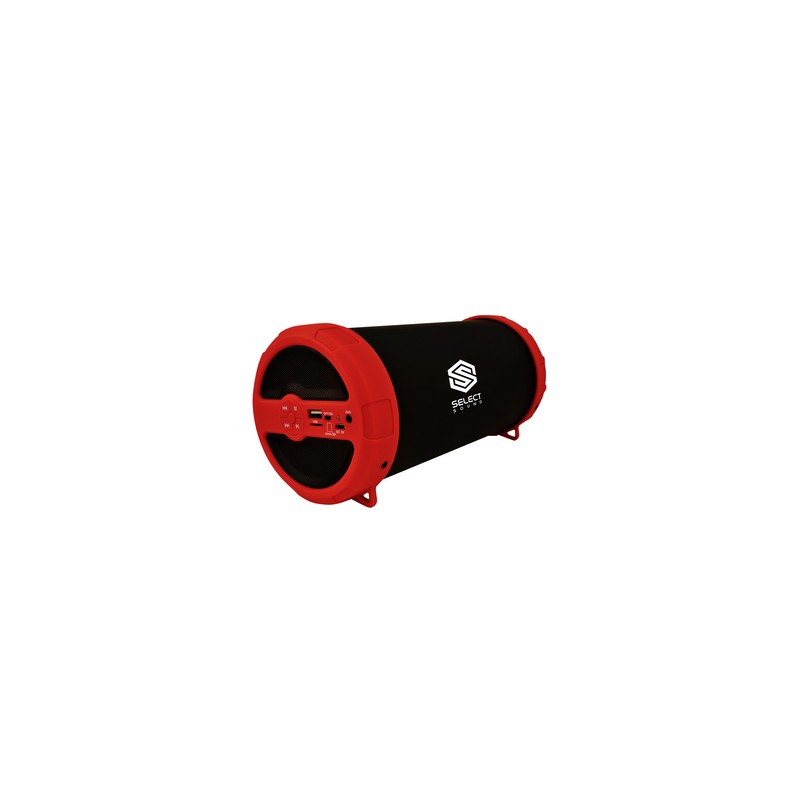 Bocina Bluetooth Select Sound BT228 / Negro con rojo