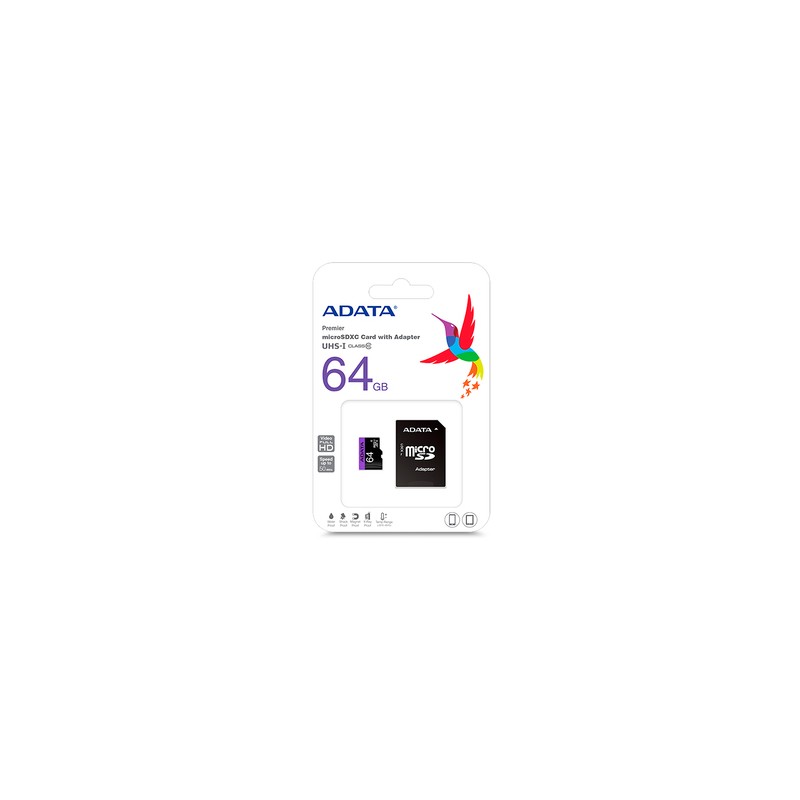 Tarjeta Micro SD Adata Premier Clase 10 64 gb