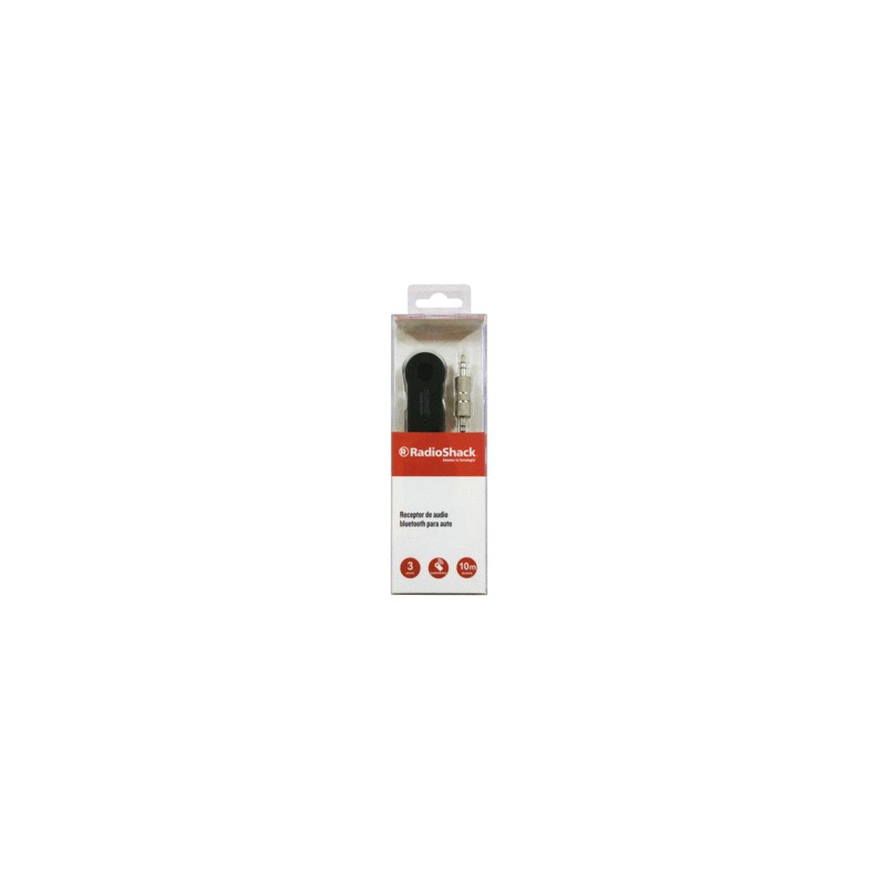 Receptor de Audio Bluetooth para Auto RadioShack RS234041 / Aux 3.5 mm / Negro