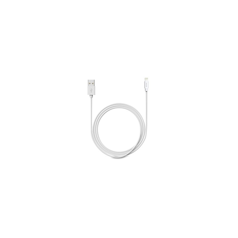 Cable USB a Lightning Devia Kintone / 1 m / Blanco