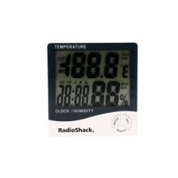 Termómetro y Medidor de Humedad Digital RadioShack Blanco