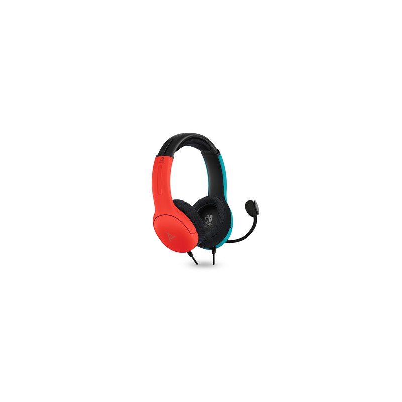 Audífonos Gamer Alámbricos PDP Gaming LVL40 / Nintendo Switch / Rojo con azul