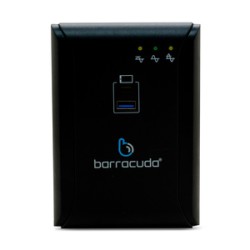 Regulador de Voltaje Barracuda AVR 1300 USB / 8 contactos / 2 USB / 1300 VA / Negro