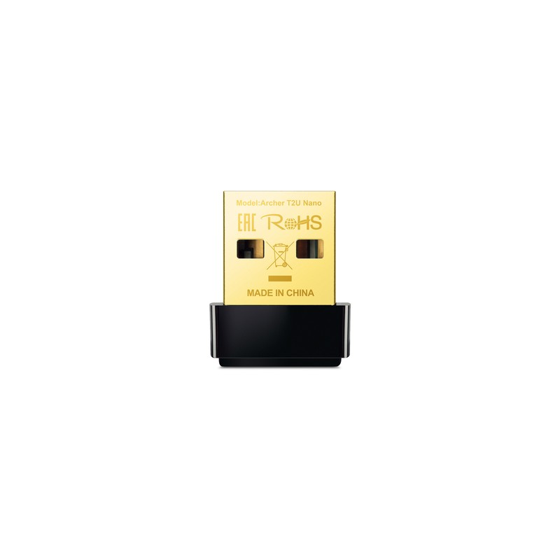 Adaptador WiFi Nano USB TP Link Archer T2U AC600 / Negro