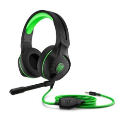 Audífonos Gamer Hp Pavilion 400 / Multiplataforma / Verde con negro
