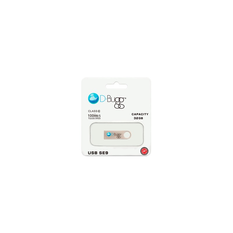Memoria USB DBugg DB32 / 32 gb / Plata