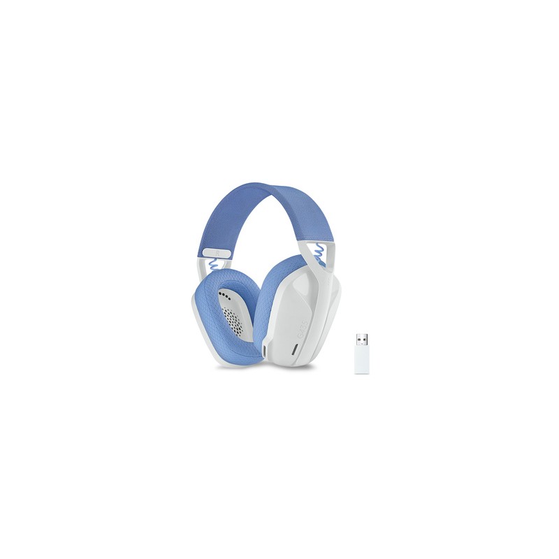 Audífonos Gamer Inalámbricos Logitech G G435 Lightspeed / PC / Mac / PlayStation 4 / PlayStation 5 / Bluetooth / Blanco con azul