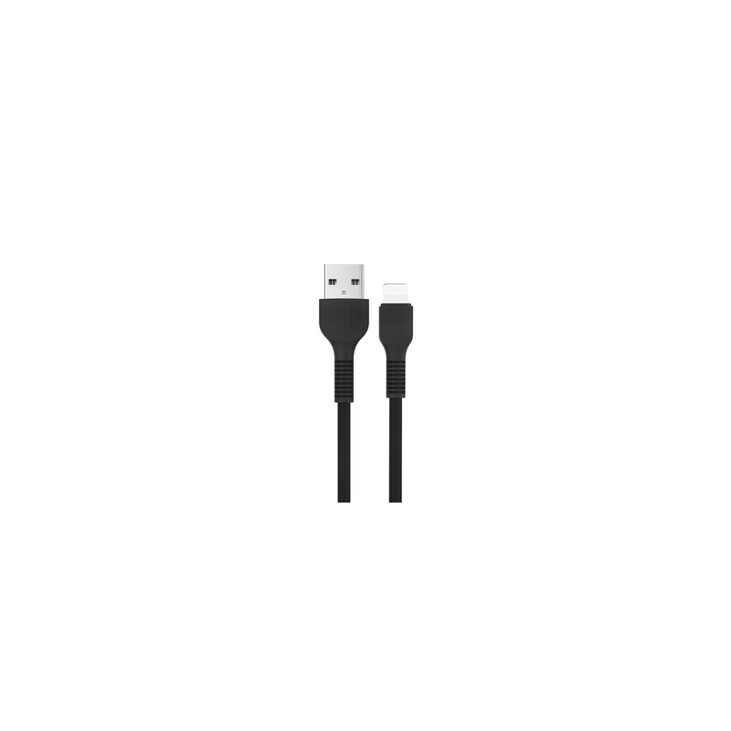 Cable USB a Lightning Miccell VQ D88 / 1 m / Negro