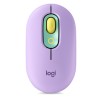 Mouse Inalámbrico Logitech Pop Fresh / Lila con verde / USB