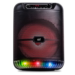Bocina Bluetooth Led STF Vulcano / Negro