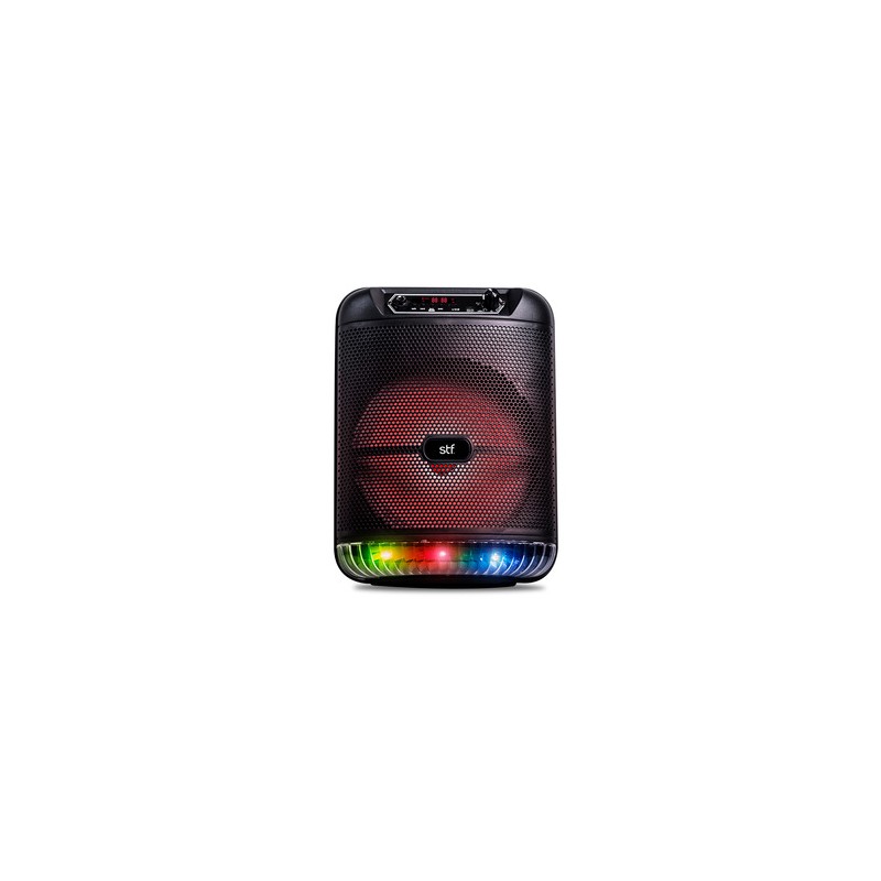 Bocina Bluetooth Led STF Vulcano / Negro