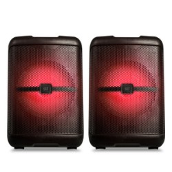 Bocinas Bluetooth Led STF Coloso / Negro / 2 piezas