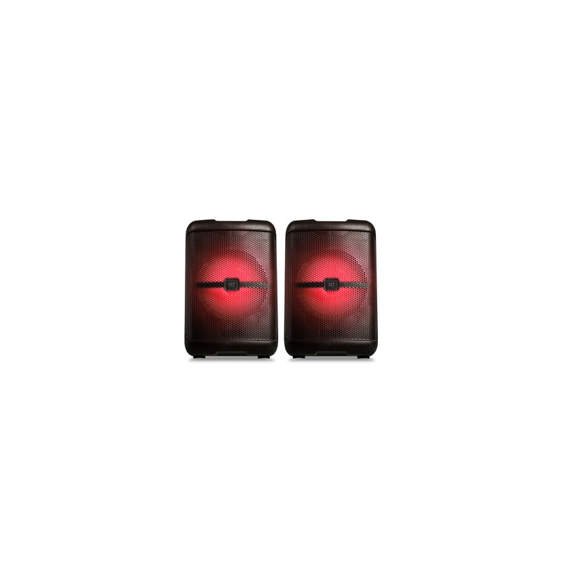 Bocinas Bluetooth Led STF Coloso / Negro / 2 piezas