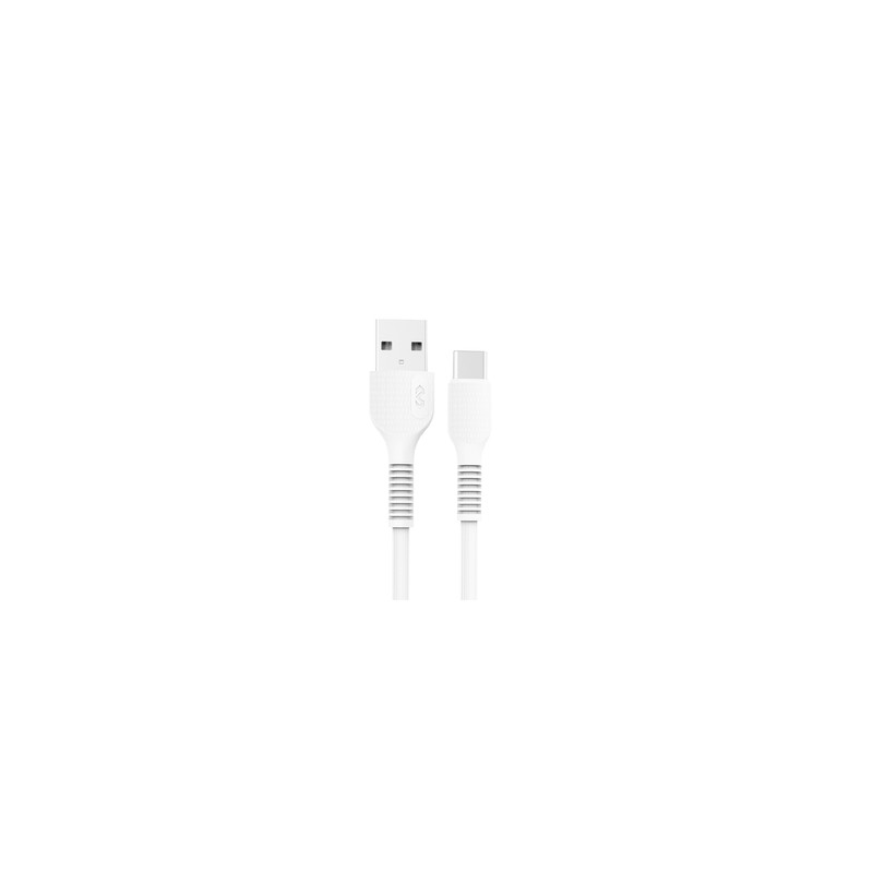 Cable USB a Tipo C Miccell VQ D88 / 1 m / Blanco